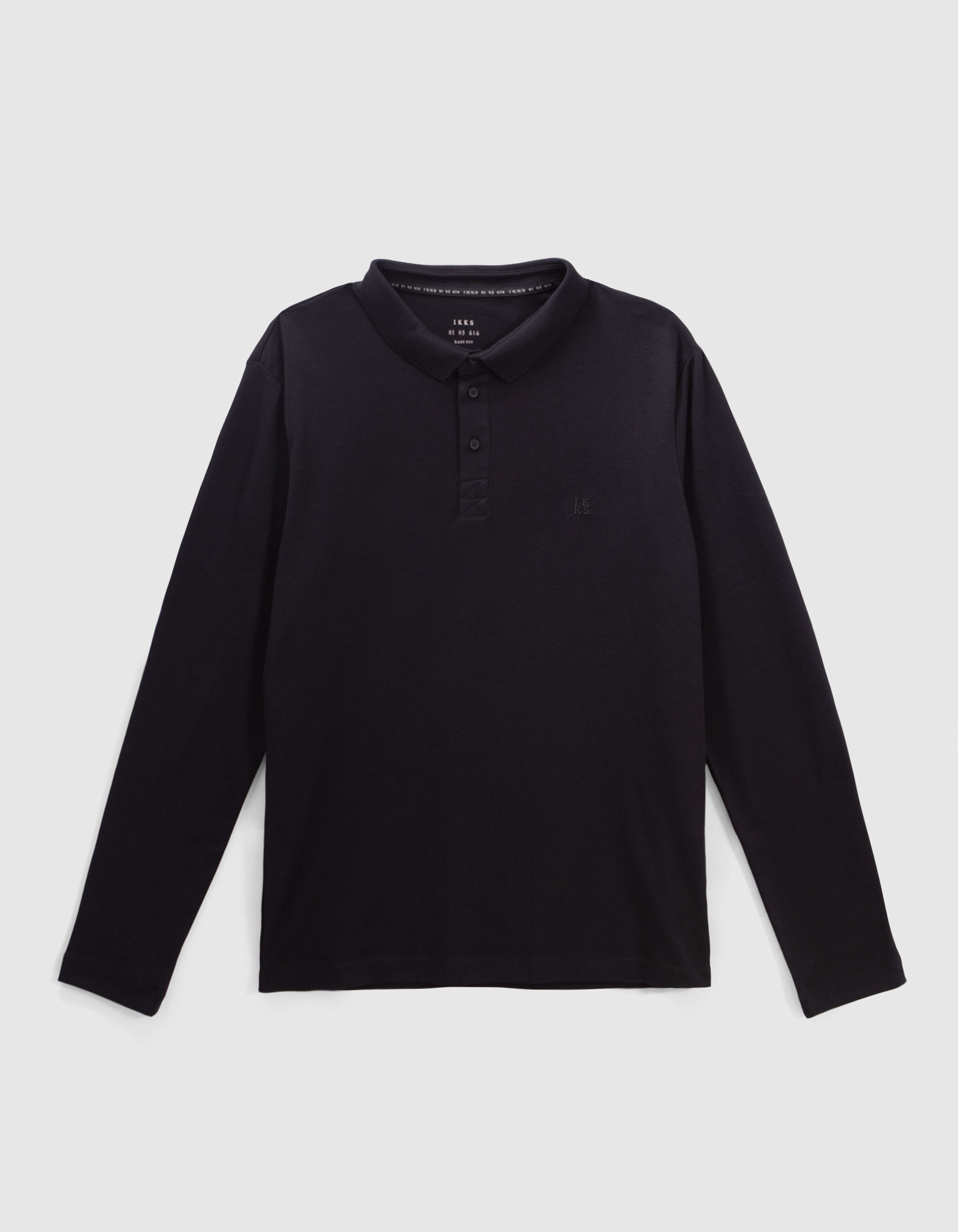 Zwarte polo sales lange mouw heren