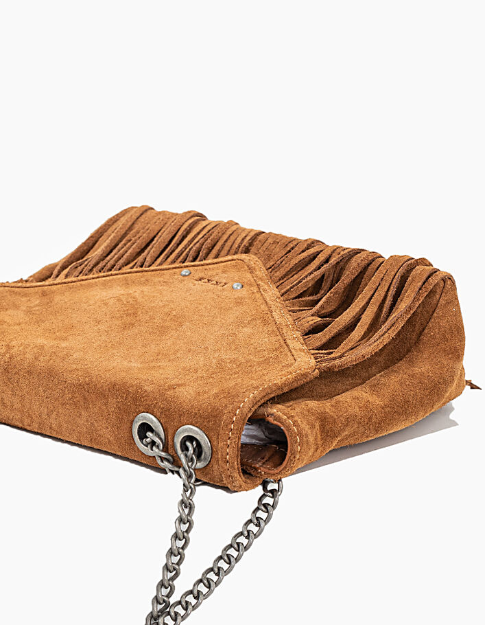 The Camera Girl women’s fringed leather clutch - IKKS