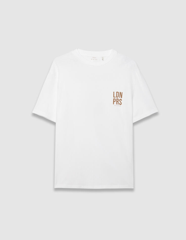 T-shirt blanc maxi visuel dos Homme-6