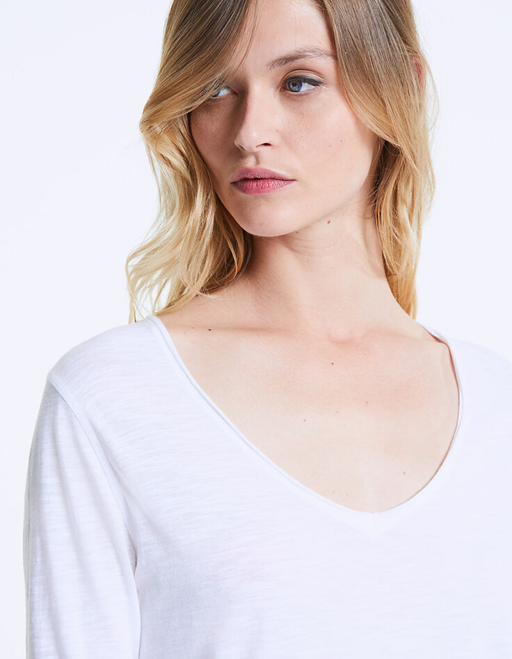 Camiseta blanca mujer visual detrás "Rock in L.A"-5 Camiseta blanca mujer visual detrás "Rock in L.A"-5