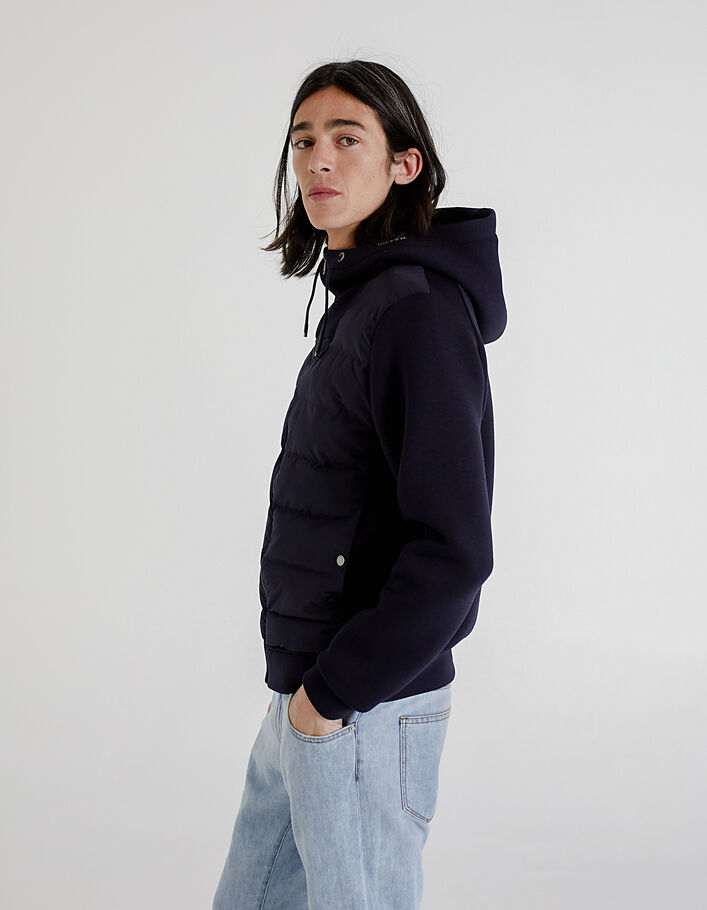 Condición previa Creo que Formación Chaqueta acolchada fina azul marino 2 tejidos Hombre