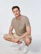 Men’s mink cotton and hemp round-neck T-shirt-2
