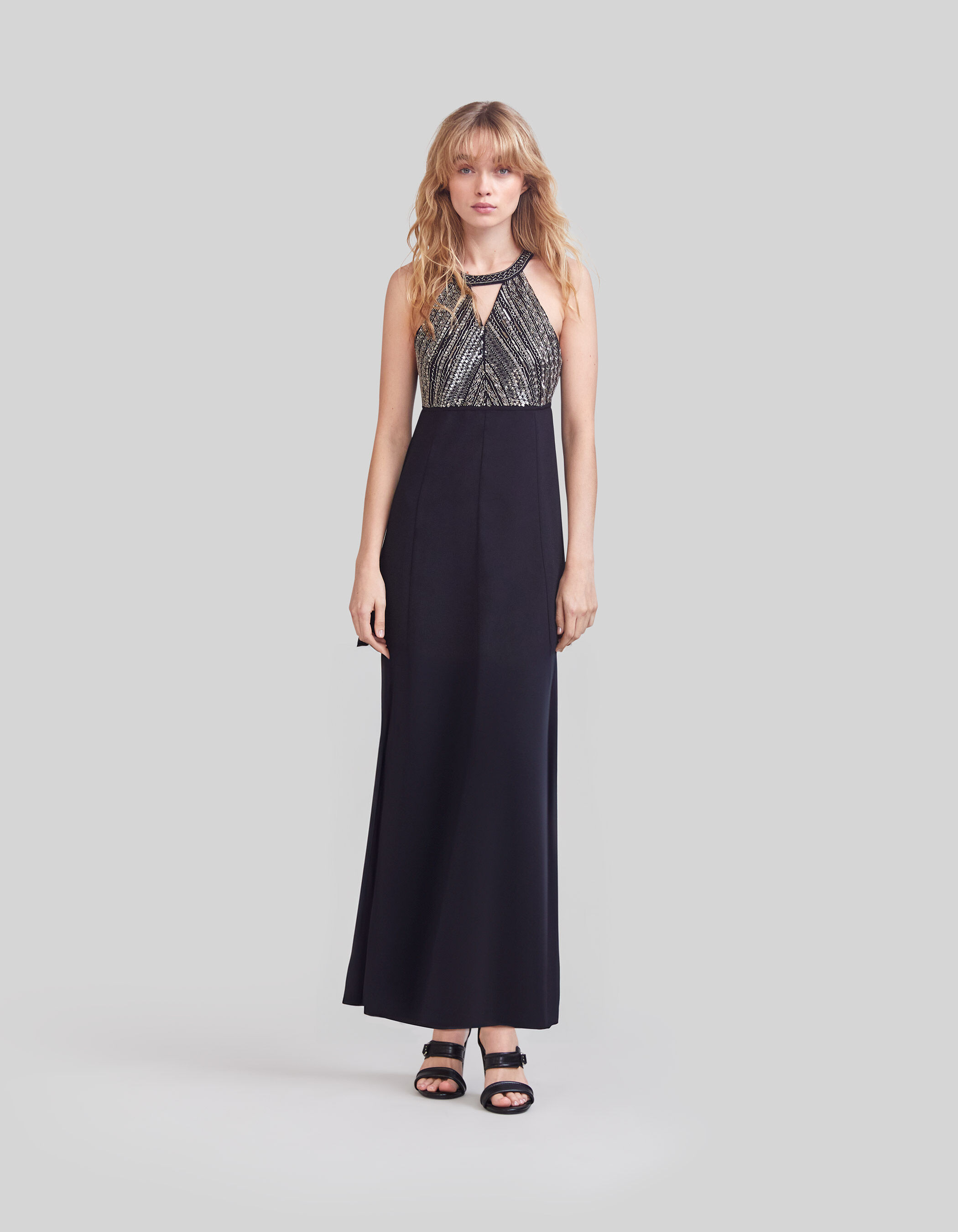 Robe plastron brodé on sale