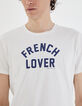 Camiseta blanco roto IKKS BETTER con letras azules-4
