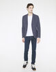 Men's blue slim jeans-5
