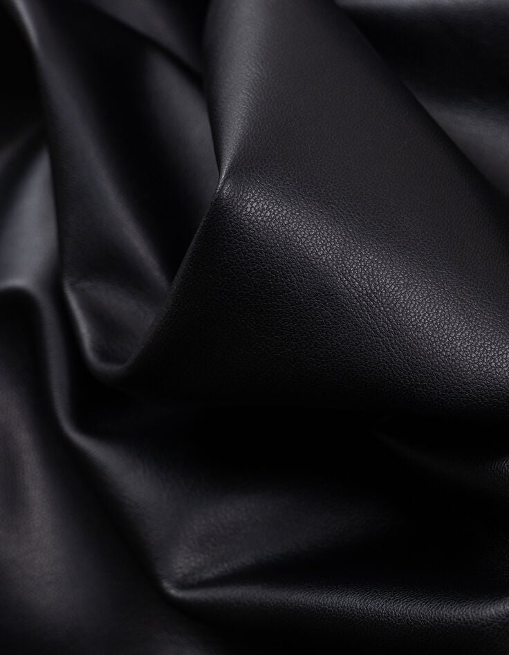 Jupe crayon noire forme portefeuille Femme-9