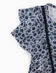Blouse navy imprimé fleurs aquatiques fille-3
