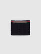 Snood navy foncé tricot à rayures garçon-3