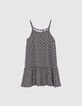 Robe 2 en 1 noire lys Ecovero® et T-shirt bio fille-4