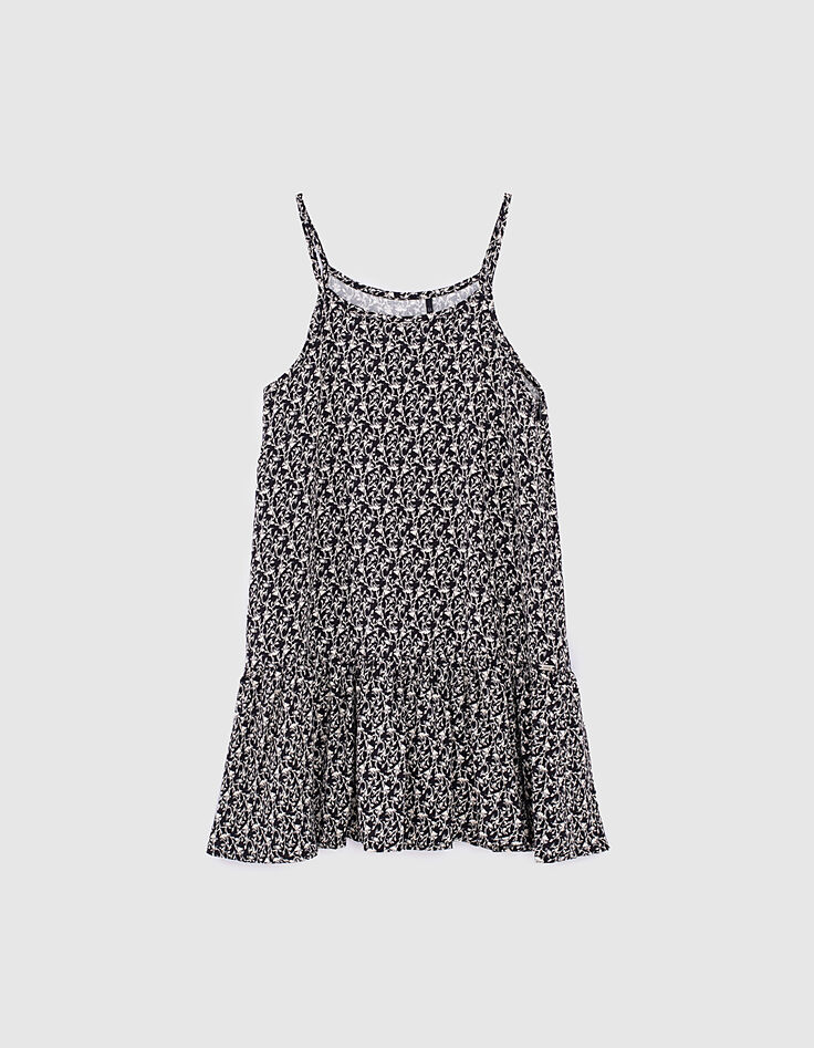 Robe 2 en 1 noire lys Ecovero® et T-shirt bio fille-4