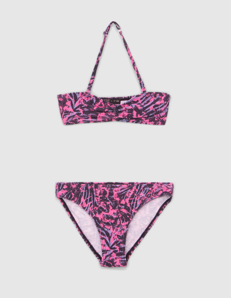 Bikini zwart tie and dye meisjes-1