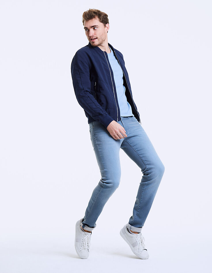Teddy indigo à poches zippées Homme-7