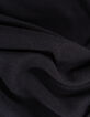Jersey negro bimaterial punto mangas gasa plumetis mujer-8