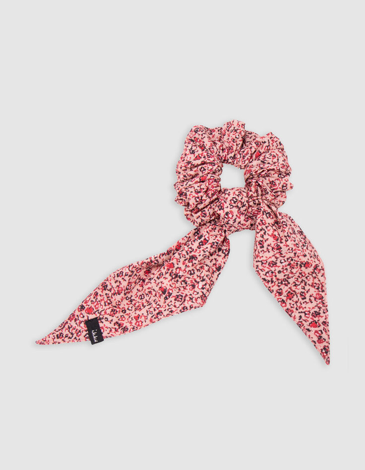 Chouchou-foulchie met roze bloemenprint voor meisjes-4