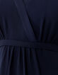 Women’s navy dress with laced back-5