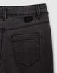 MOM washed black jeans with girl studs-6