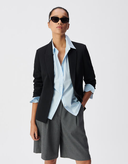 Ausgestattete schwarze Anzugjacke f&uuml;r Damen - IKKS