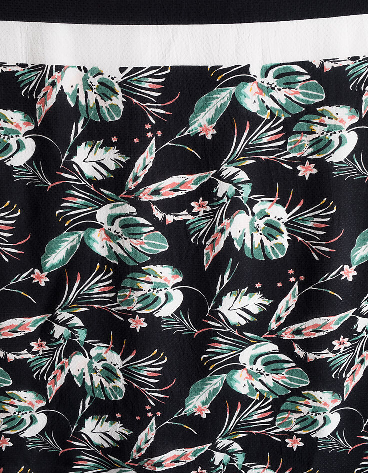 Chèche carré 100% modal imprimé tropical femme-2 Chèche carré 100% modal imprimé tropical femme-2