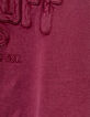 Sweat bordeaux maxi typo brodée fille-9