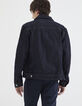Veste en jean brut à surpiqures Homme-3