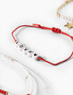 Girls’ slogan and bead bracelets-2