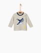 Grijs T-shirt babyjongens -1