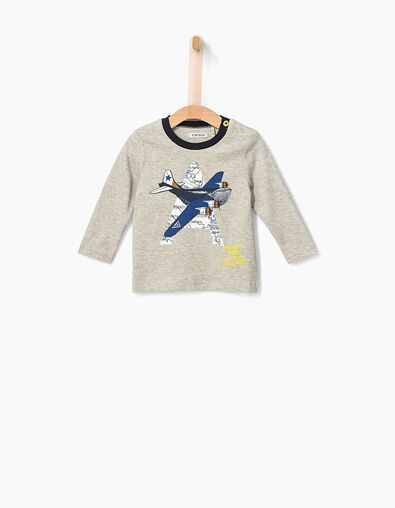 Grijs T-shirt babyjongens  - IKKS
