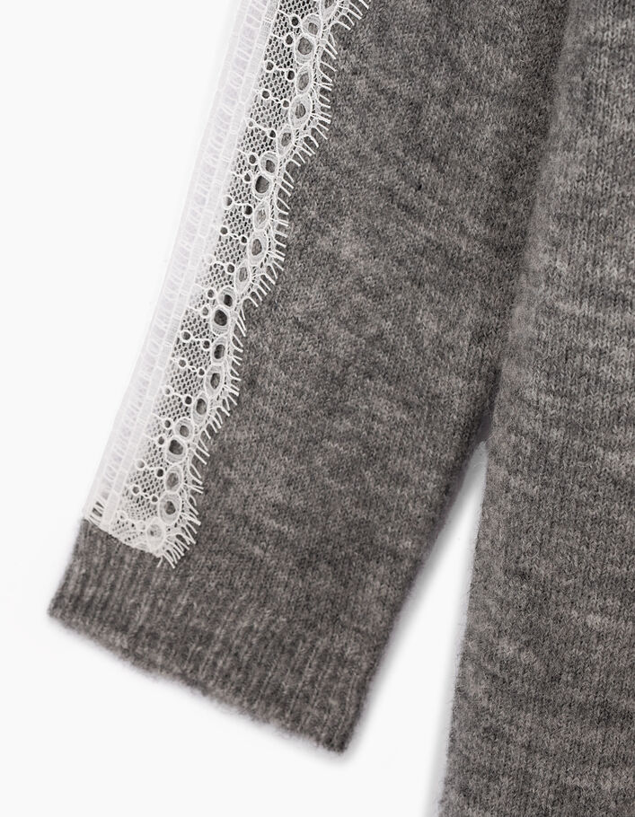 Girls’ grey sweaterdress