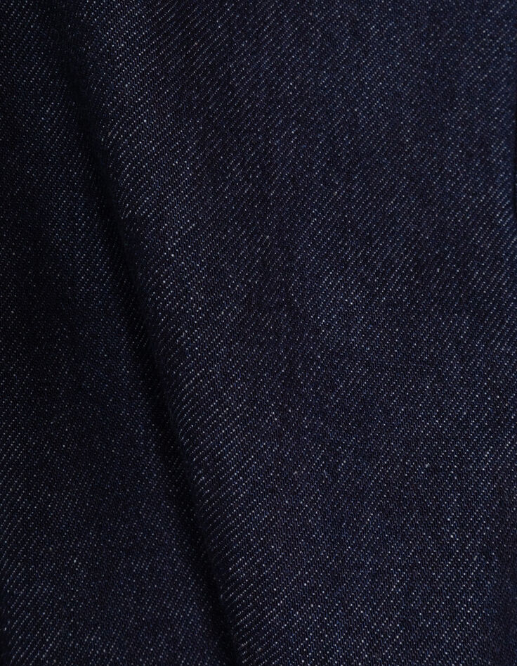 Jean large bleu ceinture-foulard bouquets fille-7