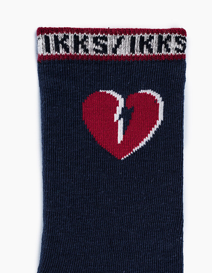 Girl’s navy, red and white lightning socks - IKKS