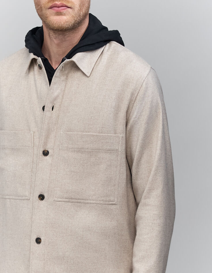 Surchemise REGULAR naturel façon flanelle Homme-4 Surchemise REGULAR naturel façon flanelle Homme-4