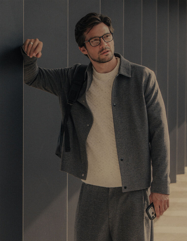 Veste grise maille ULTRA MOBILITY homme-2