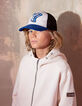 Boys’ blue, white, black embroidered cap-2