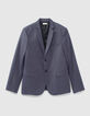 Men’s indigo denim-look suit jacket-5
