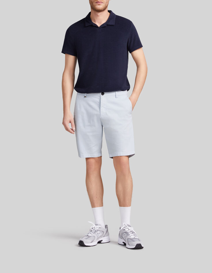 Bermuda chino TAPERED ciel Homme-1