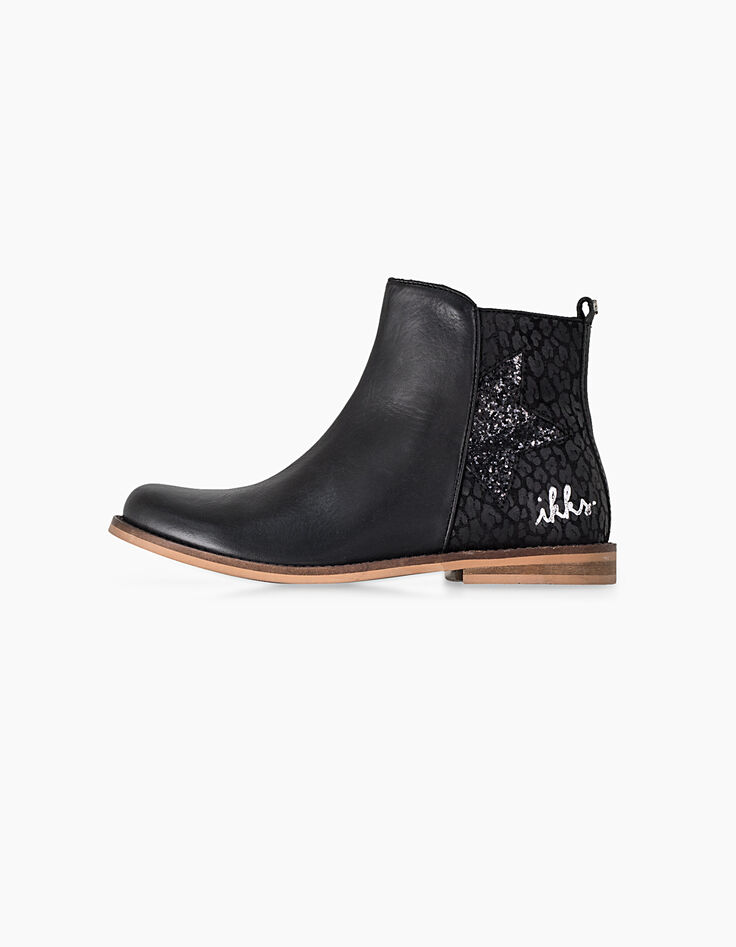 Schwarze Mädchenstiefeletten-1