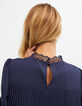 Marine top plooien achter met kant I.Code-4