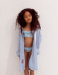Aqua bikini Bloemen gerecycleerd meisjes-6