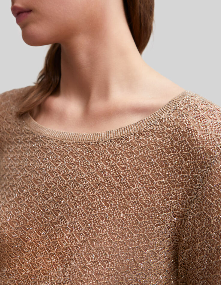 Sesam trui lurex fantasie-ajourbreiwerk Dames-3