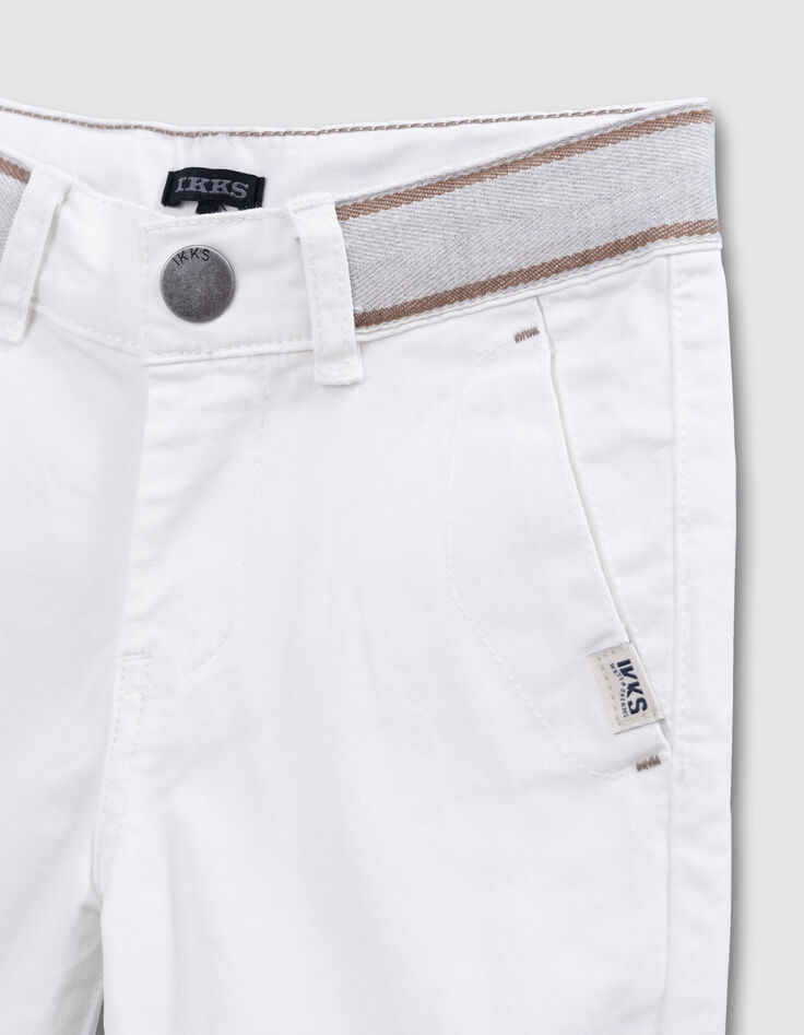 Bermudas blancas cinturón contraste niño-2