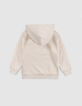 Sweat beige maxi chevrons embossés garçon-3