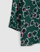 Blusa verde estampado maxi flores mujer-3