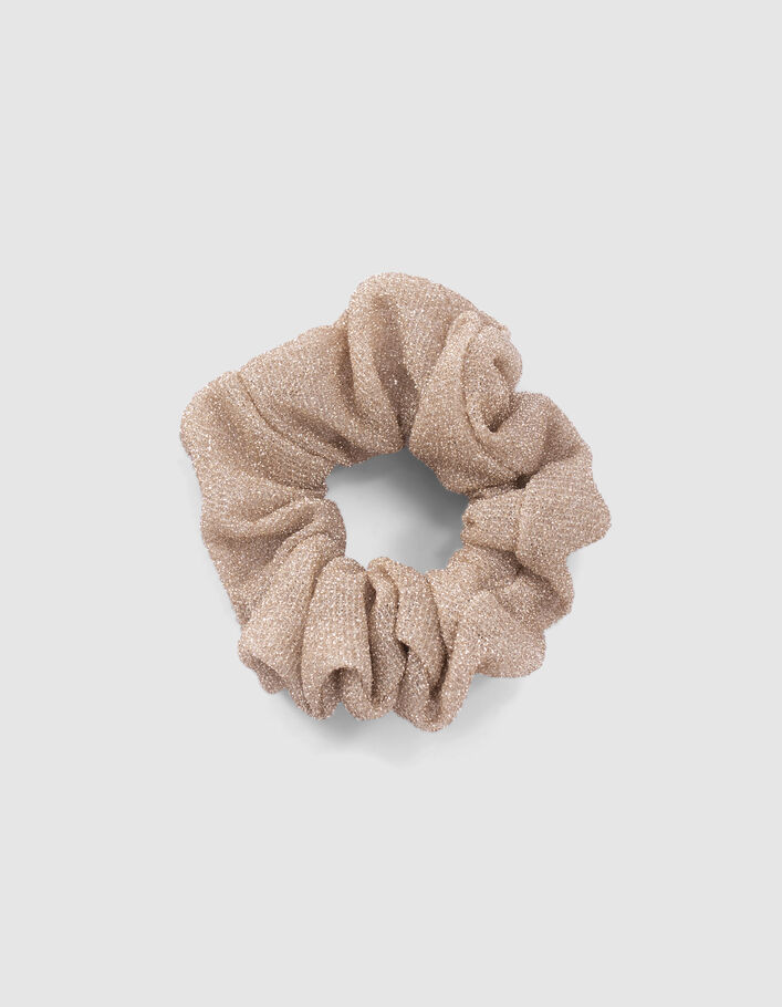 Glanzend scrunchies zwart en goud meisjes-3