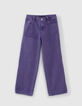 Vaqueros wide leg violetas reciclados niña-1