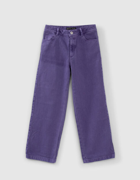 Vaqueros wide leg violetas reciclados niña - IKKS