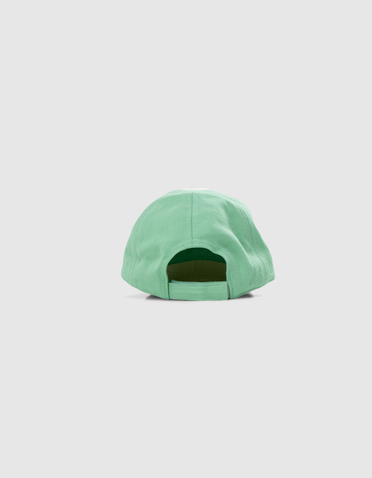 Casquette verte, écrue et beige visuel bananes bébé garçon-3