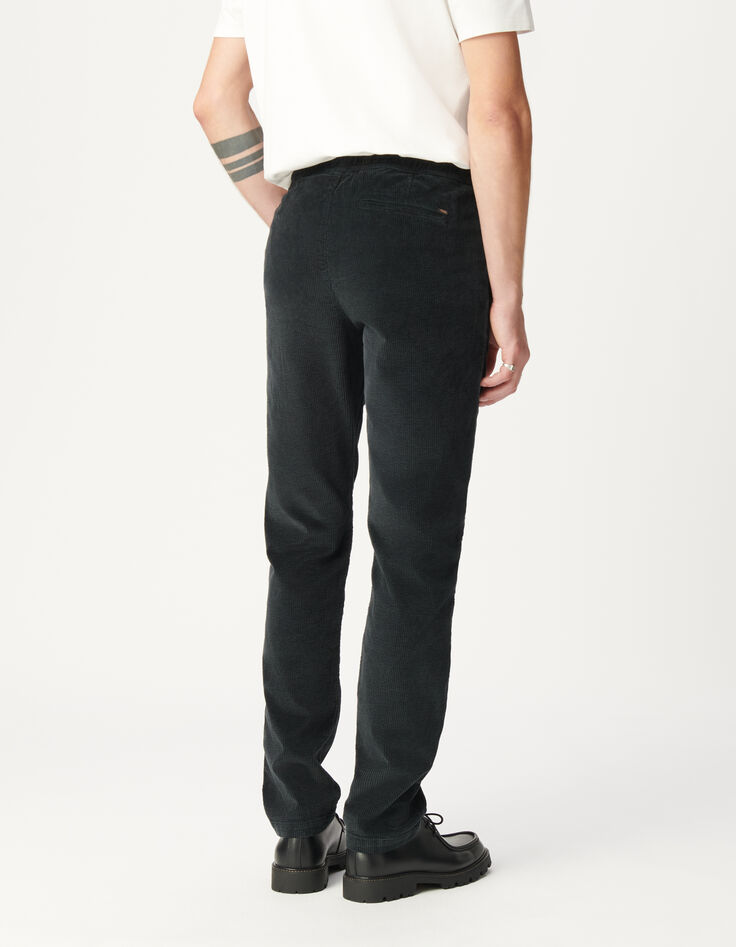 Jogpant gris velours côtelé Homme-3