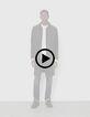 Men’s khaki check coat-10