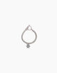 Women’s silver metal chain bracelet with star medallion-1