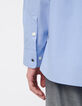 Camisa suelta azul algod&oacute;n org&aacute;nico Hombre-4